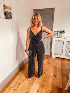 Slaytwins Amelie Glittery Wrap Reversible Jumpsuit