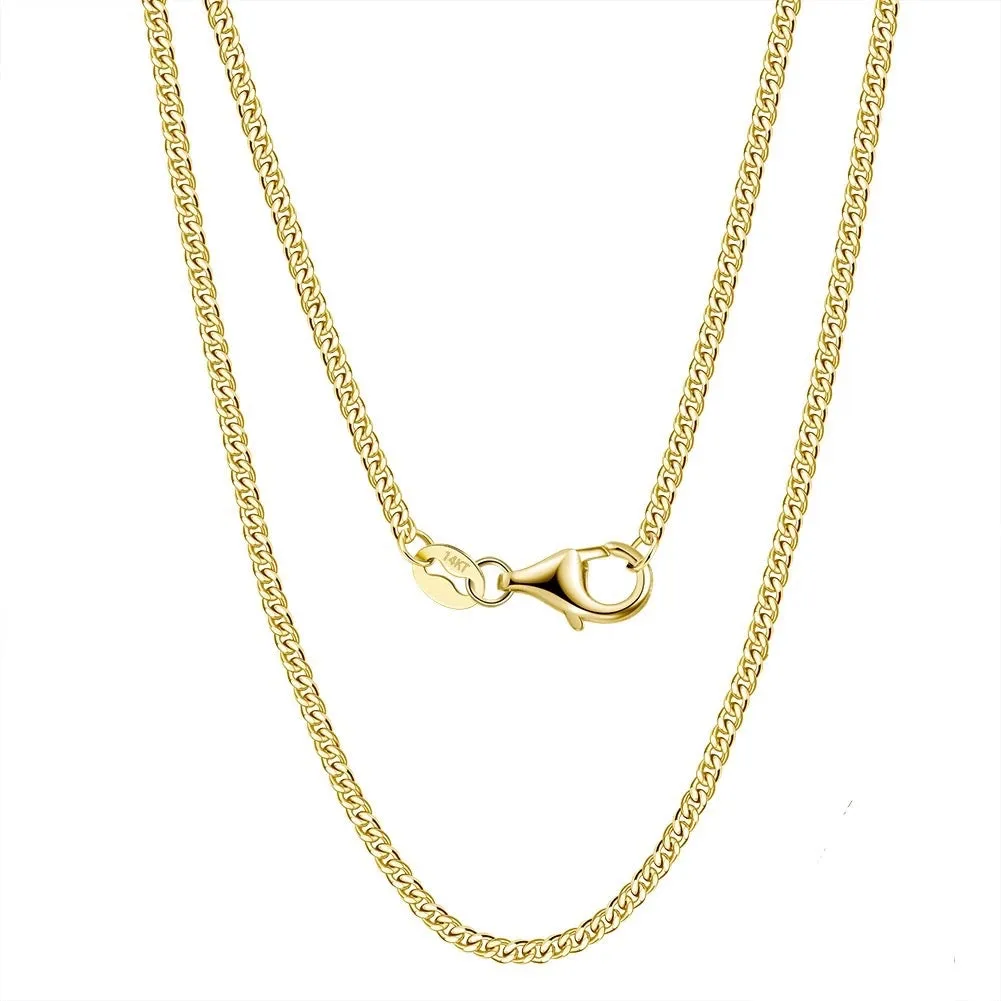 SOLID GOLD 2.2MM CUBAN CHAIN