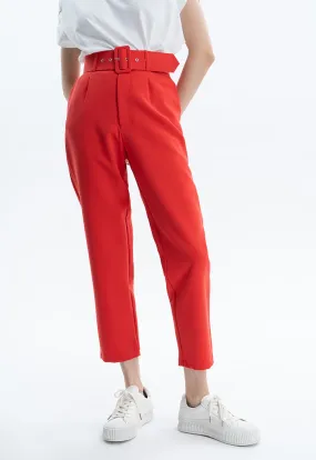 Solid Trouser with Belt