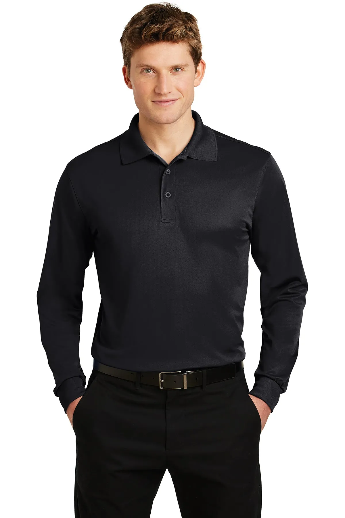 Sport-Tek ST657 Men's Long Sleeve Polo