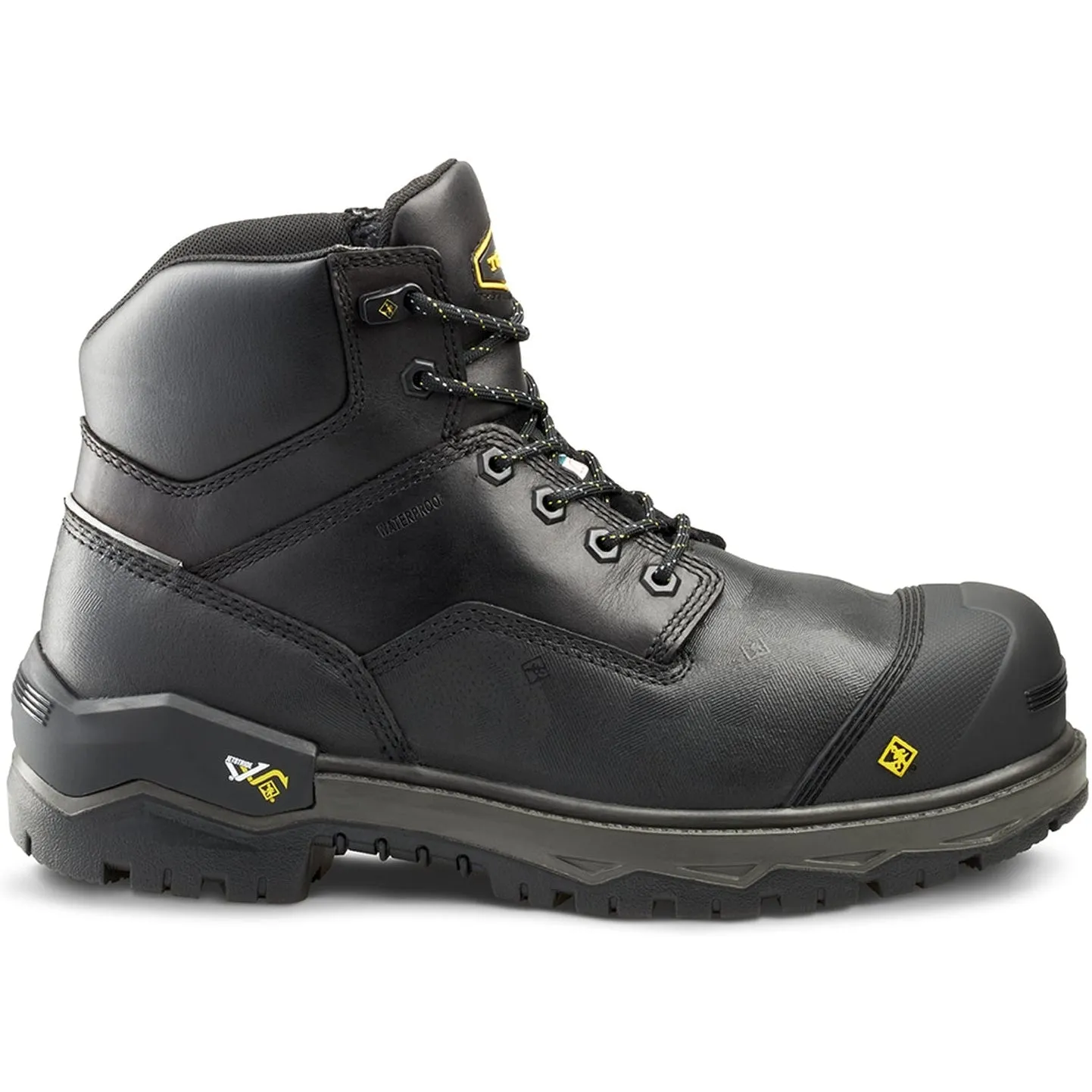 Terra Men's Gantry 6"  Nano Comp Toe WP  Work Boot -Black- 4T8VBK