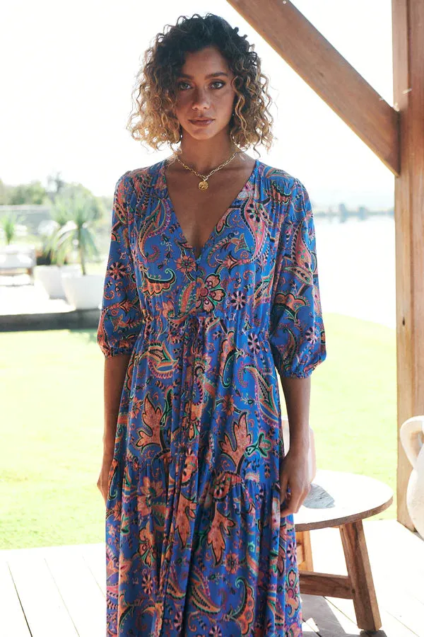 Tessa Maxi Dress Nirvana Print