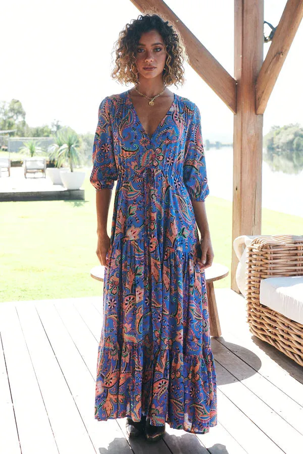 Tessa Maxi Dress Nirvana Print