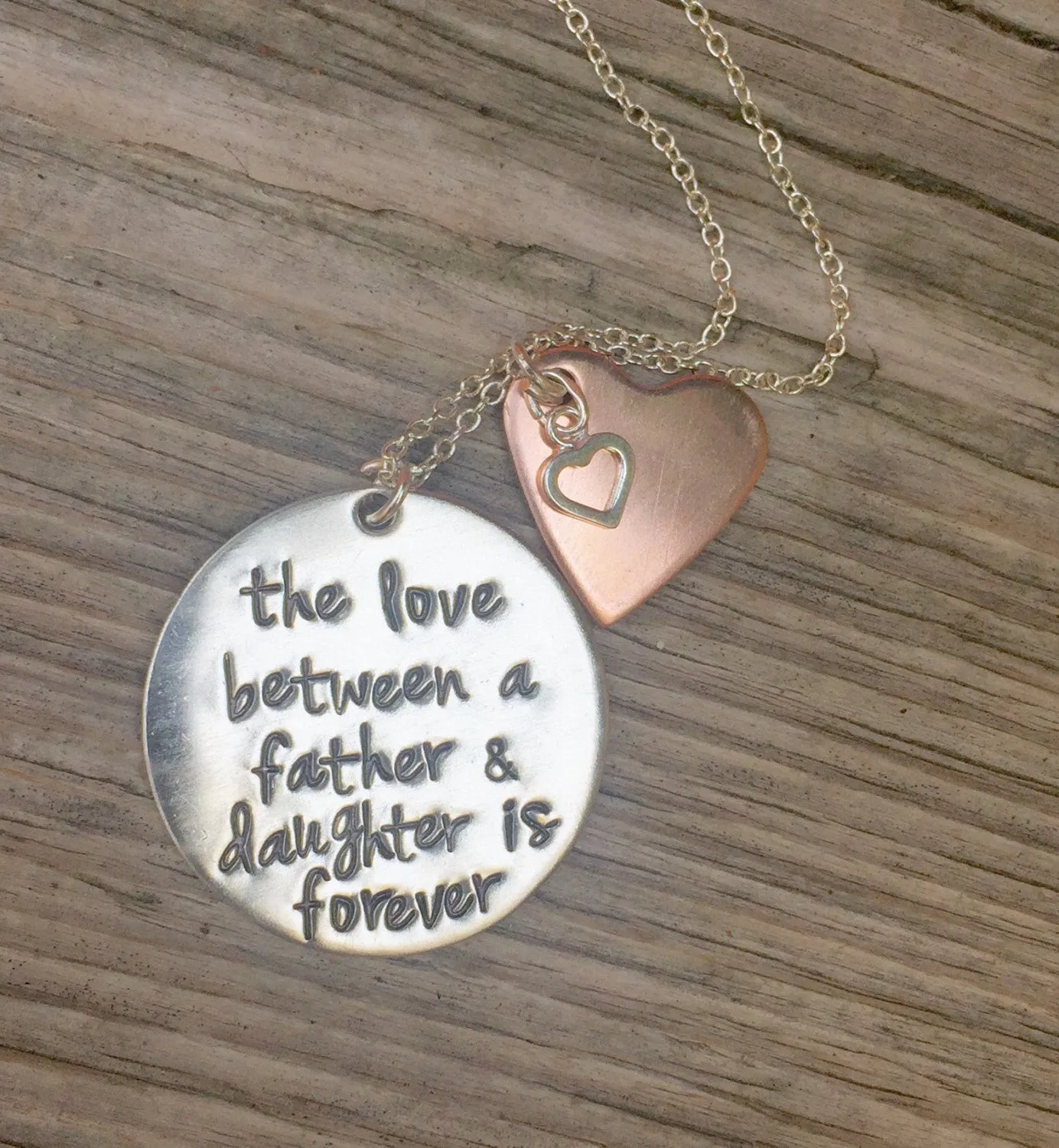 The Love Between A Father and Daughter is Forever Necklace