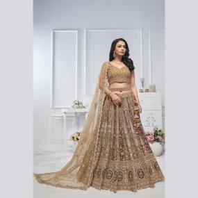 The Majestic Mustard bridal lehenga  | Ready To Wear |