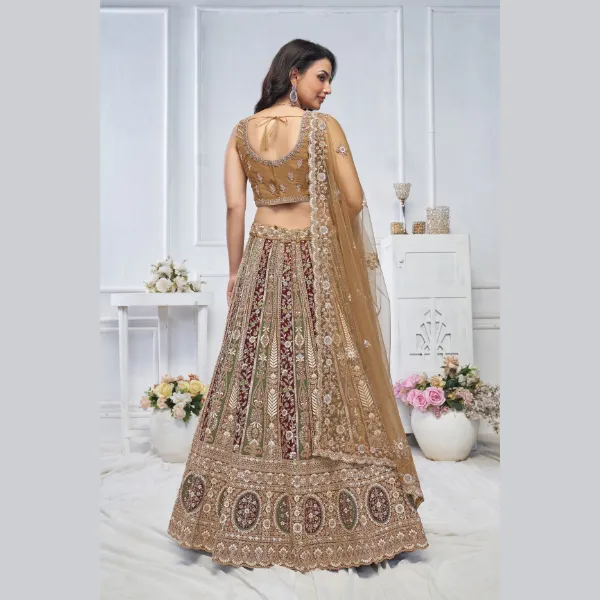 The Majestic Mustard bridal lehenga  | Ready To Wear |