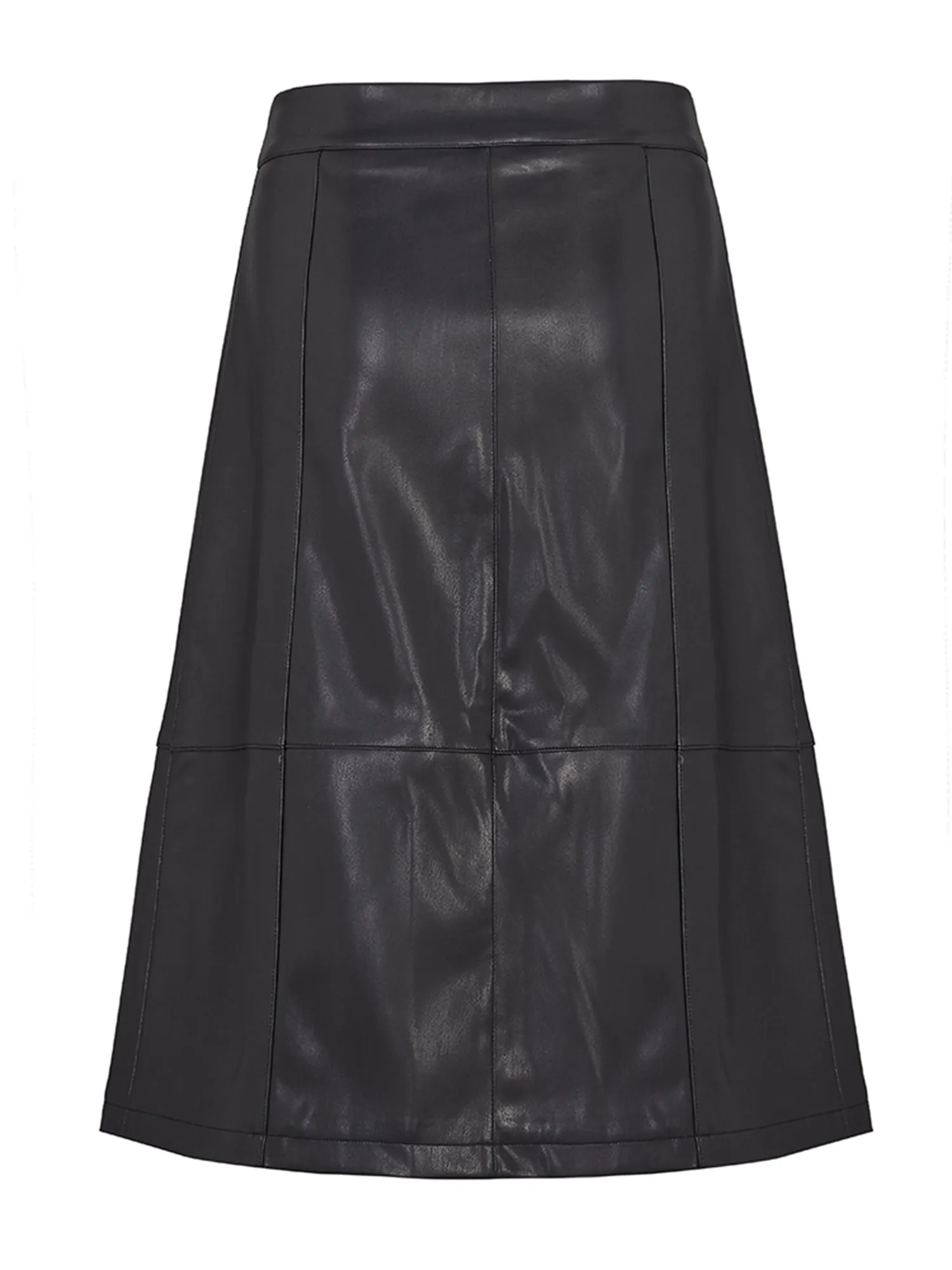 Vegan Leather Wrap Sarong Skirt