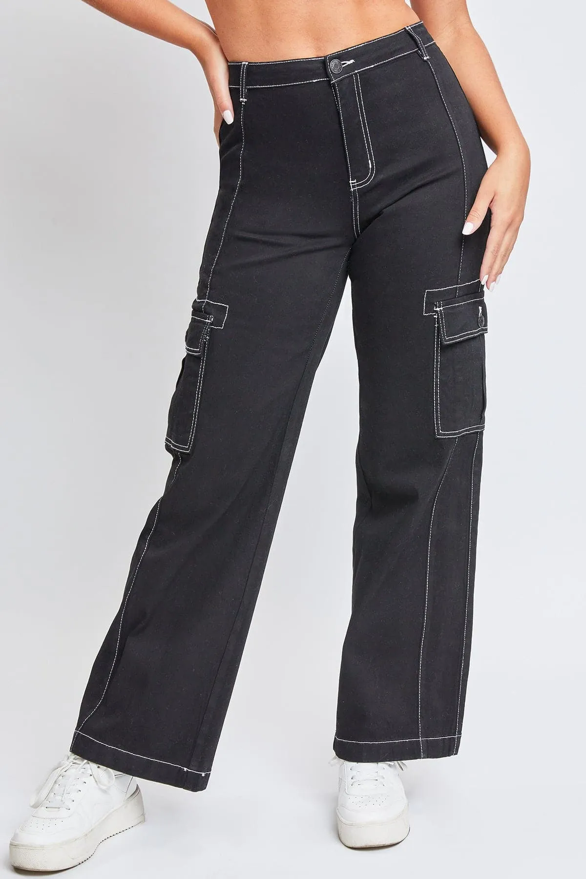 Women's Cargo Pants With Front Seam