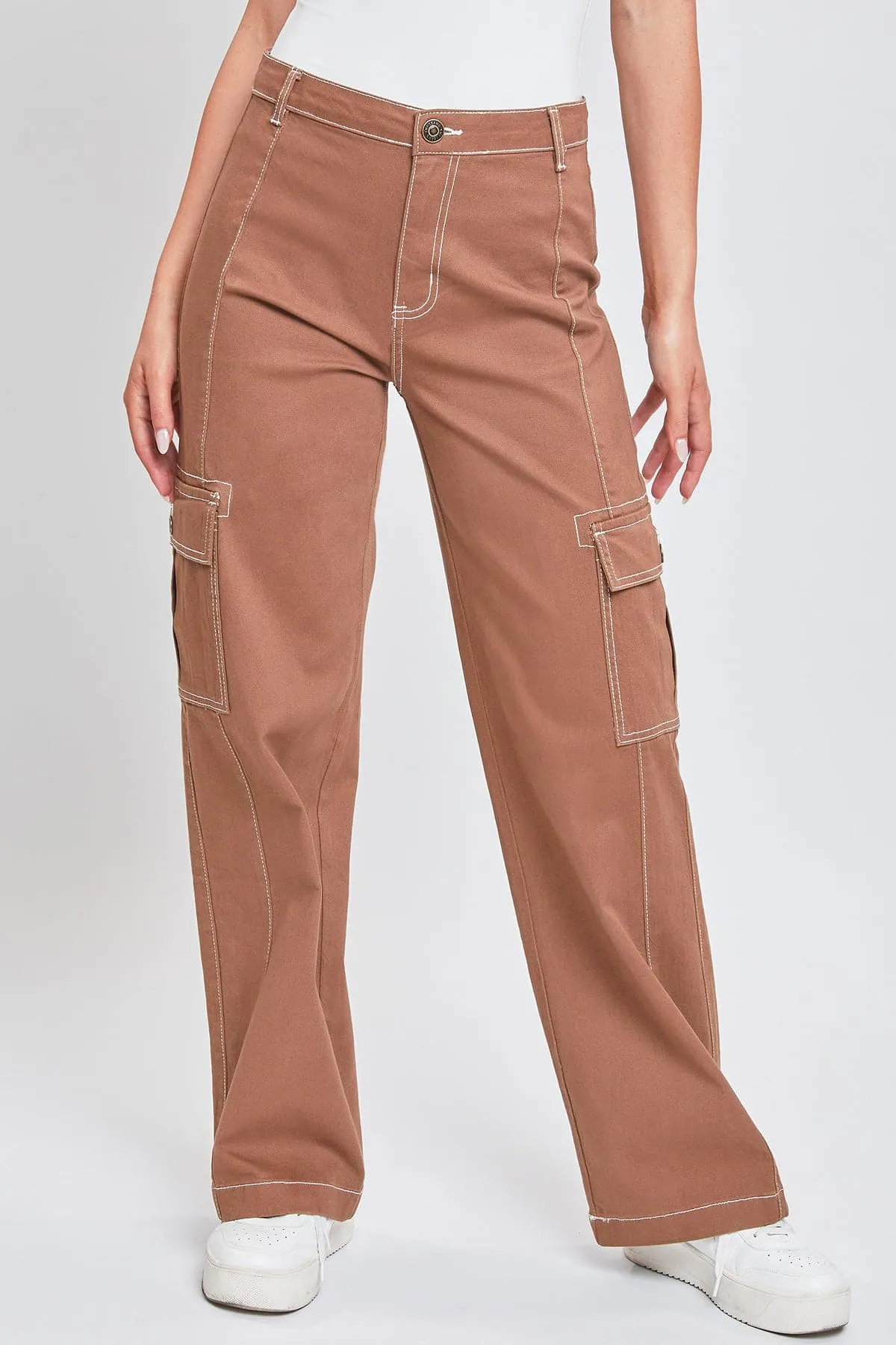 Women's Cargo Pants With Front Seam