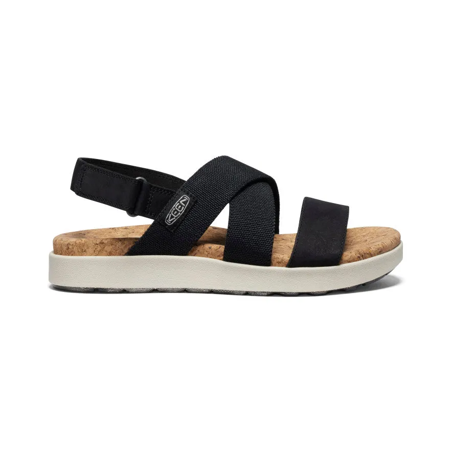 Women's Elle Criss Cross Sandal  |  Black/Birch