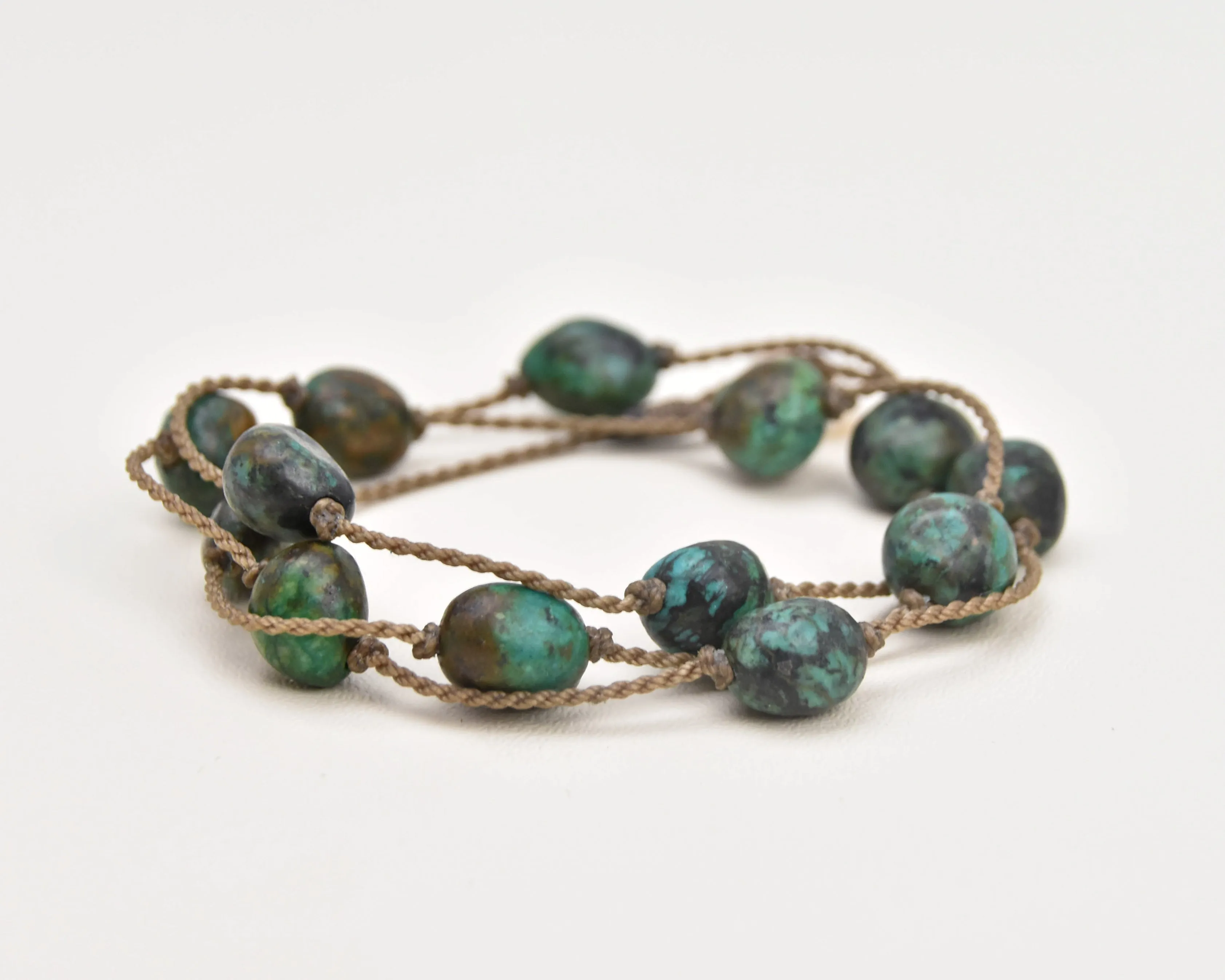 Wrap-1038-African Turquoise Nugget