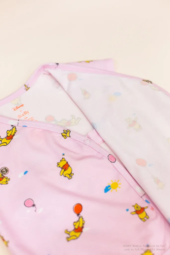 Wrap Onesie - Pink Balloon Pooh