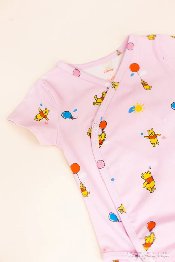 Wrap Onesie - Pink Balloon Pooh