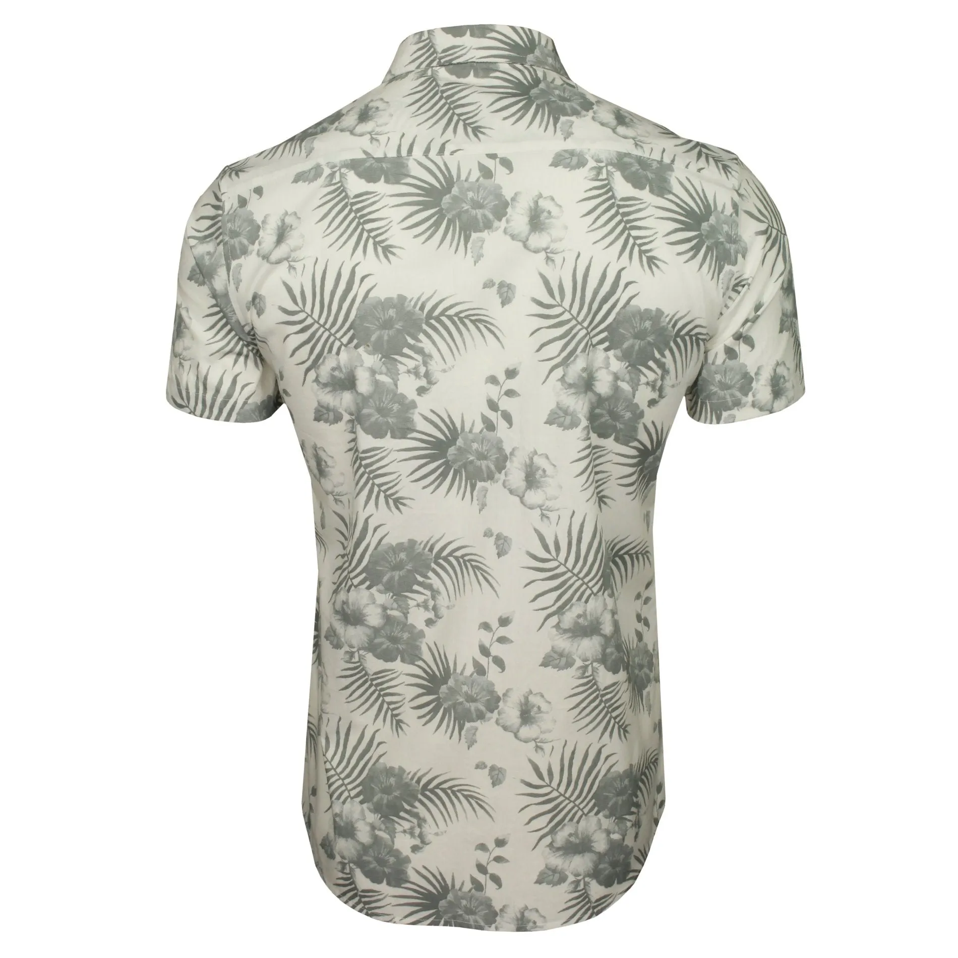 Xact Mens Cotton Hawaiian/ Floral Shirt - Short Sleeved